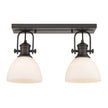 Golden - 3118-2SF RBZ-OP - Two Light Semi-Flush Mount - Hines RBZ - Rubbed Bronze