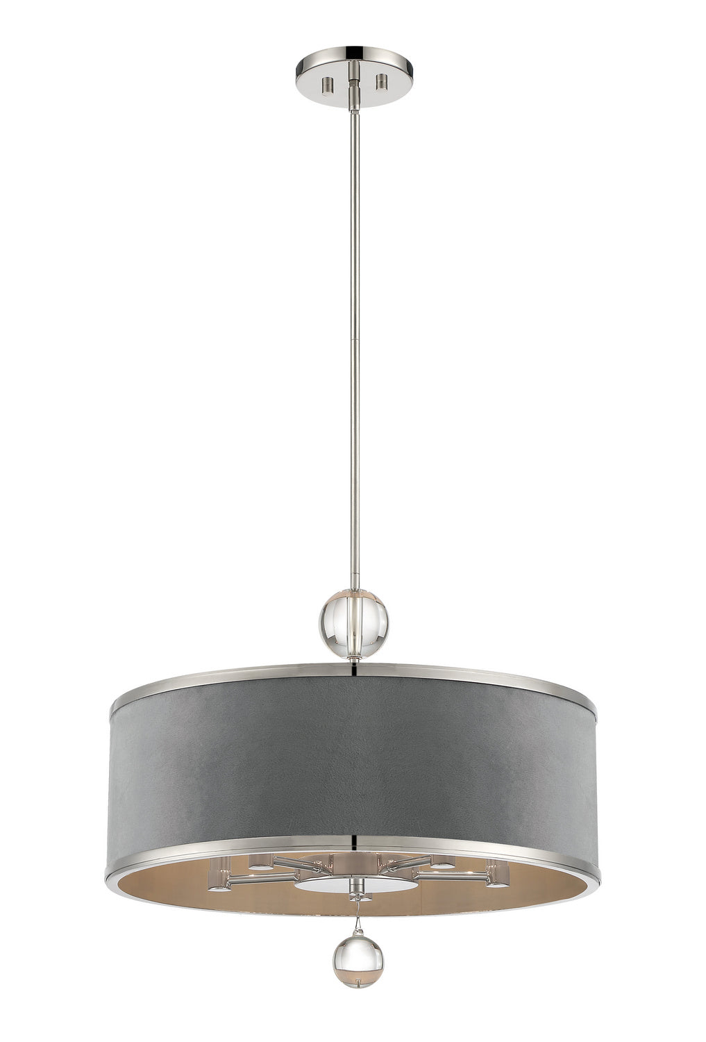 Metropolitan - N7325-613 - Five Light Pendant/Semi Flush Mount - Luxour - Polished Nickel