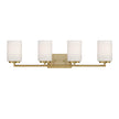 Designers Fountain - D257M-4B-BG - Four Light Vanity - Leavenworth - Brushed Gold