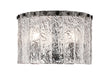 Z-Lite - 1943F12-MB - Three Light Flush Mount - Glacier - Matte Black