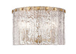 Z-Lite - 1943F12-MGLD - Three Light Flush Mount - Glacier - Modern Gold