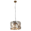 Metropolitan - N1693-863 - Three Light Pendant - Geo-Gem - Brass Antique