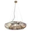 Metropolitan - N1698-863 - Eight Light Chandelier - Geo-Gem - Brass Antique