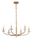 Minka-Lavery - 5286-788 - Six Light Chandelier - Atella - Ashen Gold