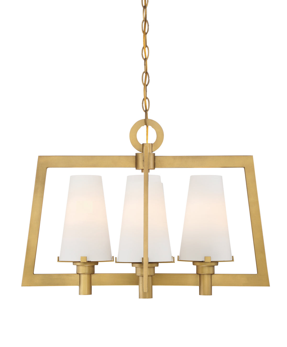 Designers Fountain - 87984-VTG - Four Light Chandelier - Hyde Park - Vintage Gold