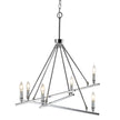 Golden - 2360-6 CH - Six Light Chandelier - Garvin CH - Chrome