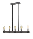 Z-Lite - 472-5L-ABB - Five Light Linear Chandelier - Kirkland - Ashen Barnboard