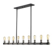 Z-Lite - 472-9L-ABB - Nine Light Linear Chandelier - Kirkland - Ashen Barnboard
