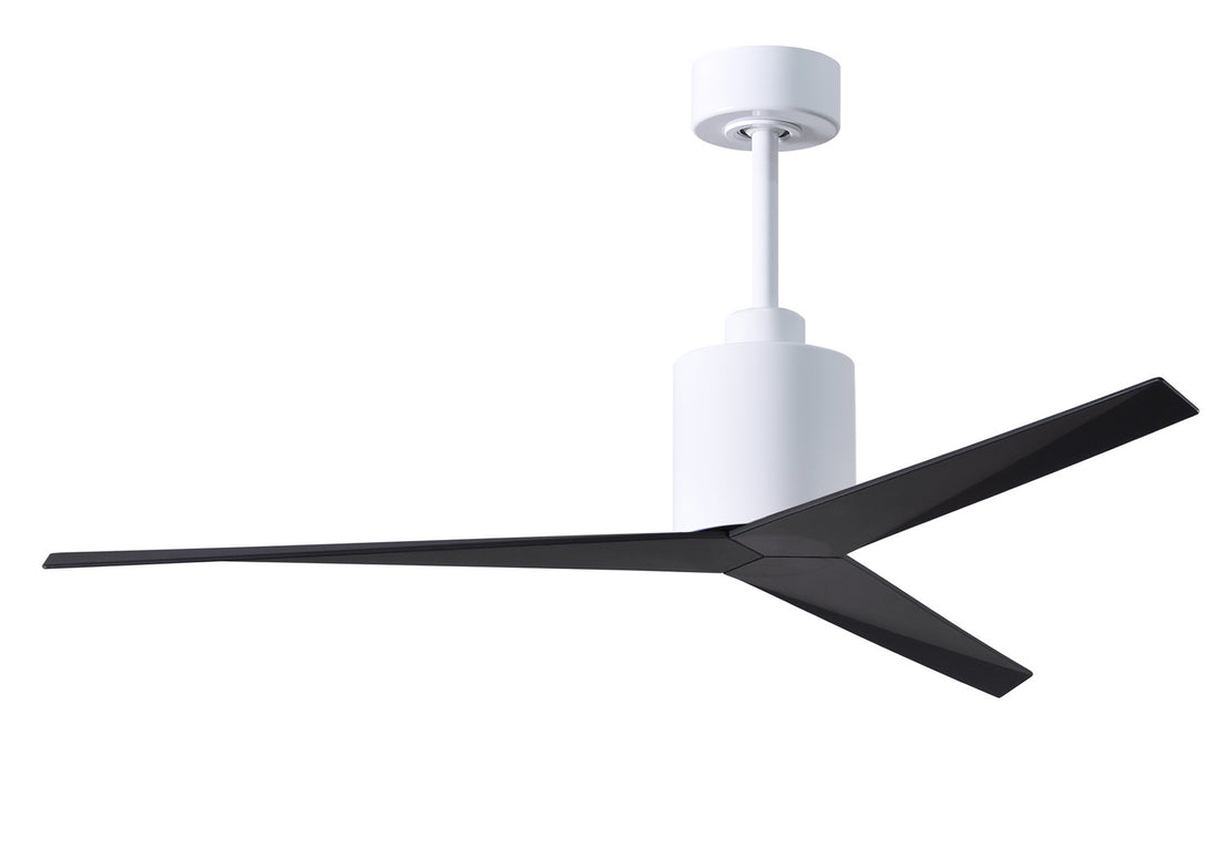 Matthews Fan Company - EK-WH-BK - 56"Ceiling Fan - Eliza - Gloss White