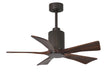 Matthews Fan Company - PA5-TB-WA-42 - 42"Ceiling Fan - Patricia - Textured Bronze