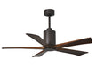 Matthews Fan Company - PA5-TB-WA-52 - 52"Ceiling Fan - Patricia - Textured Bronze