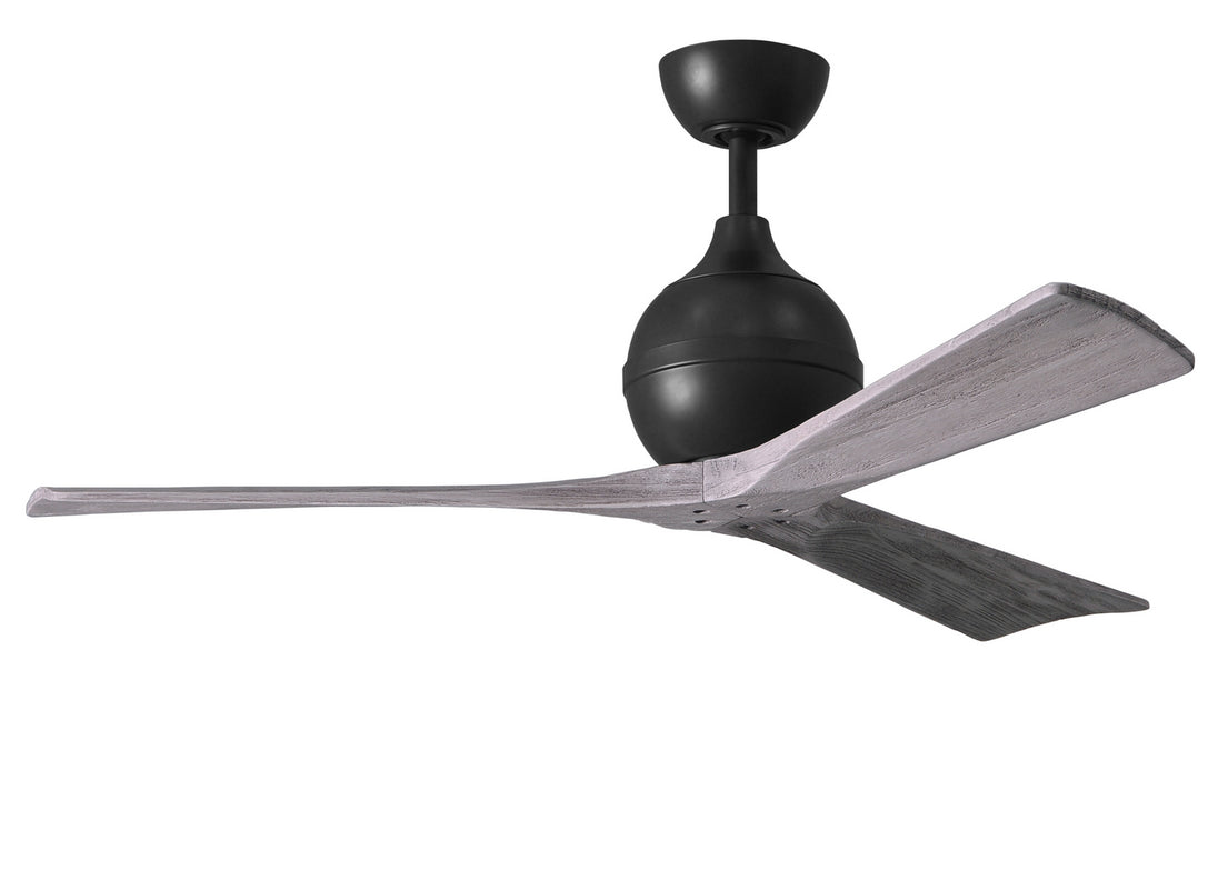 Matthews Fan Company - IR3-BK-BW-52 - 52"Ceiling Fan - Irene - Matte Black