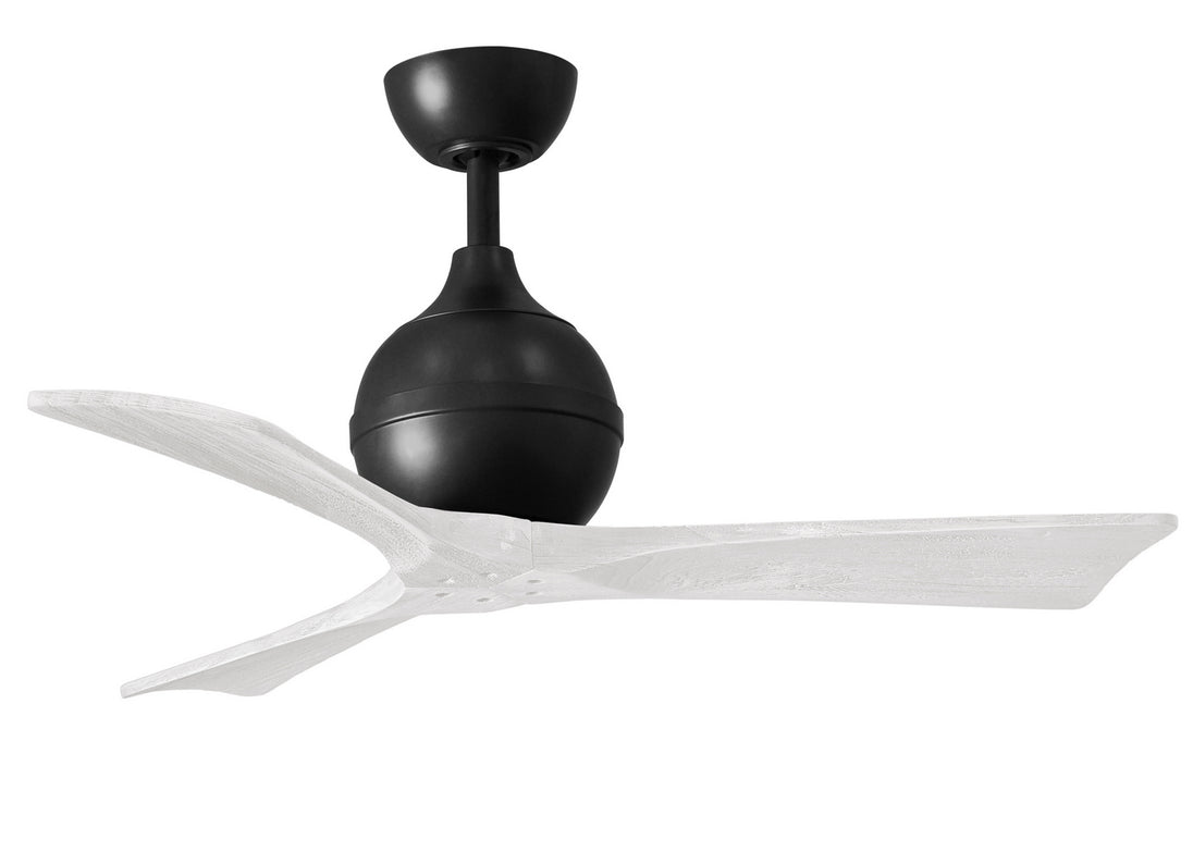 Matthews Fan Company - IR3-BK-MWH-42 - 42"Ceiling Fan - Irene - Matte Black