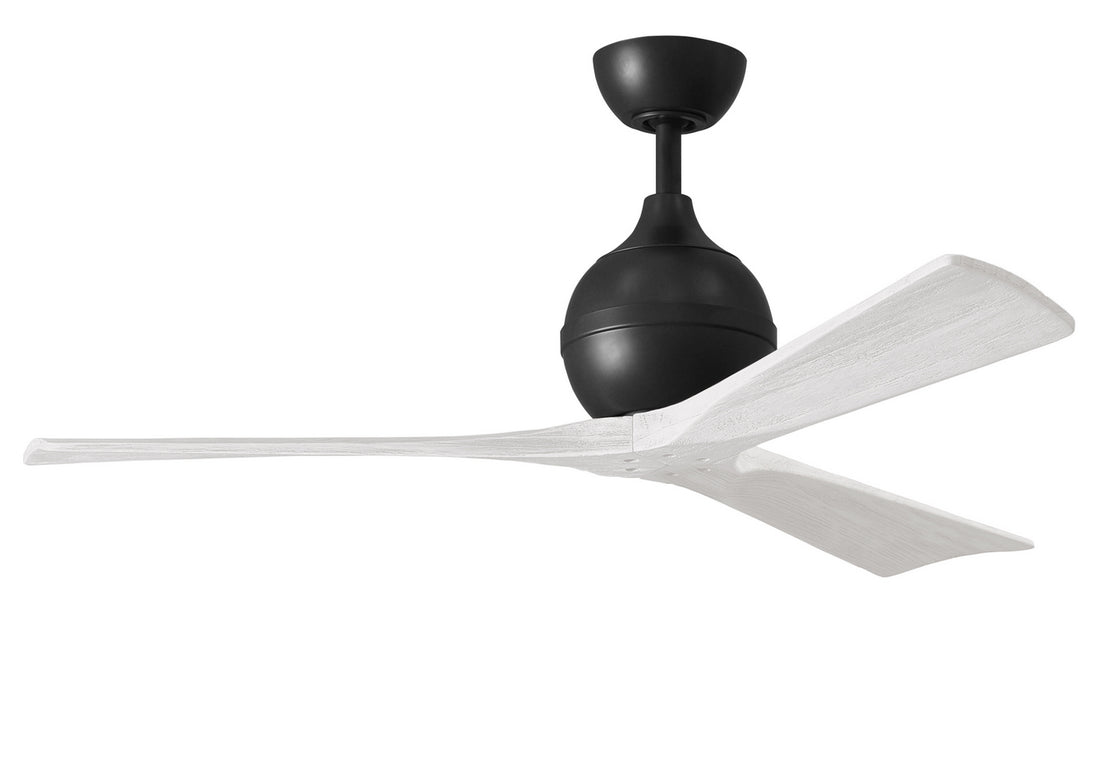 Matthews Fan Company - IR3-BK-MWH-52 - 52"Ceiling Fan - Irene - Matte Black