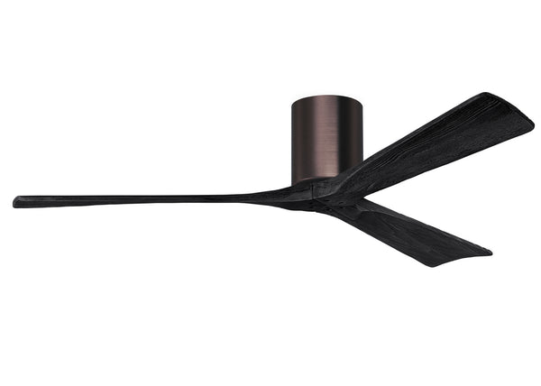 Matthews Fan Company - IR3H-BB-BK-60 - 60"Ceiling Fan - Irene - Brushed Bronze