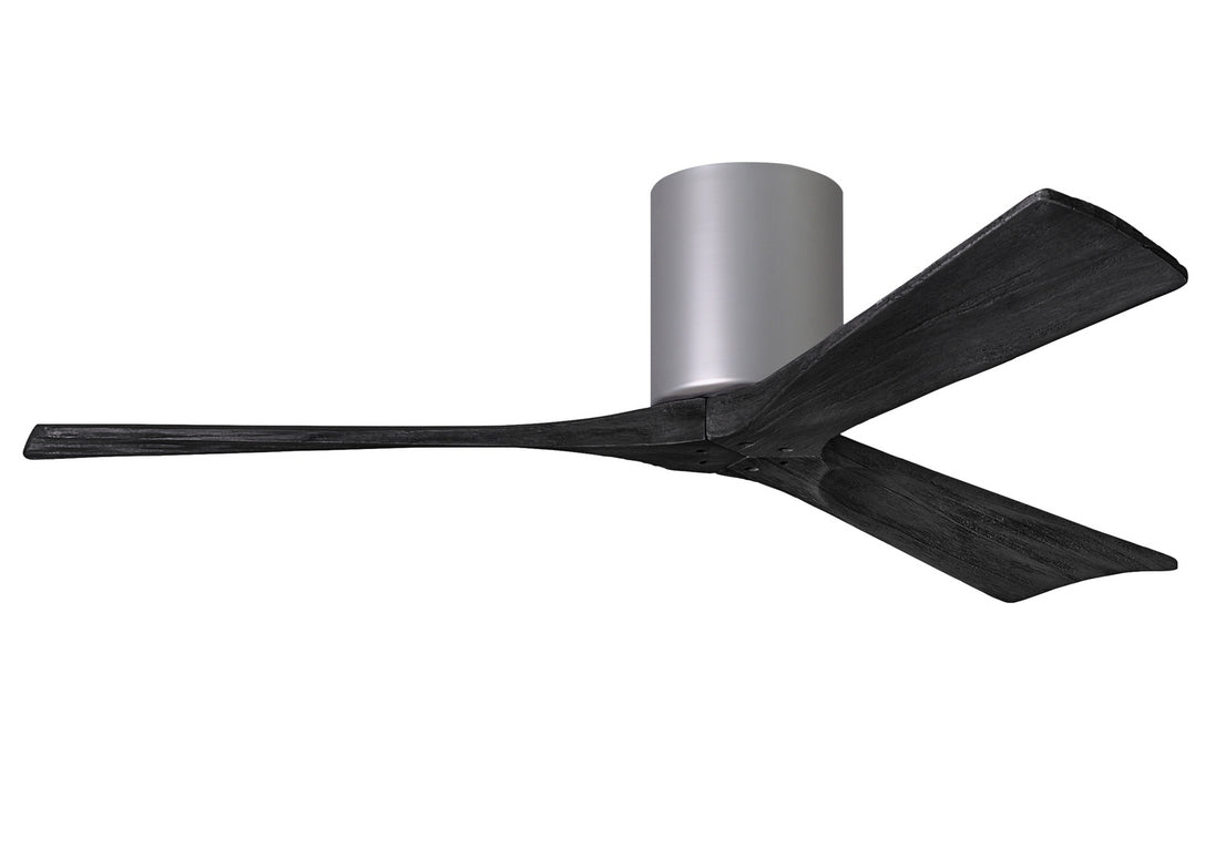 Matthews Fan Company - IR3H-BN-BK-52 - 52"Ceiling Fan - Irene - Brushed Nickel