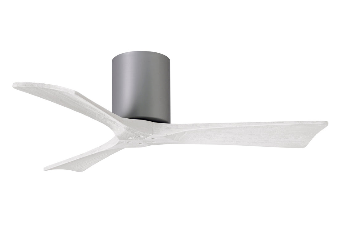 Matthews Fan Company - IR3H-BN-MWH-42 - 42"Ceiling Fan - Irene - Brushed Nickel