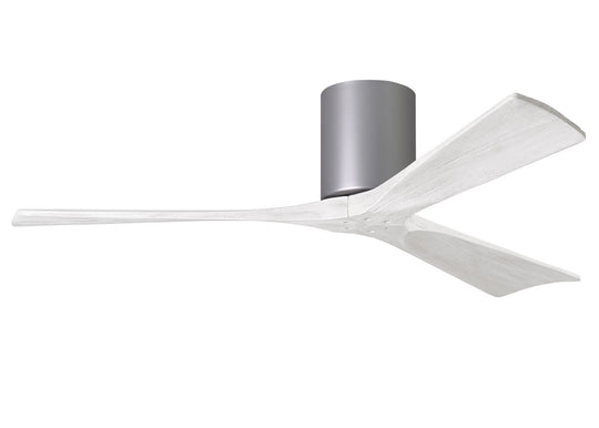 Matthews Fan Company - IR3H-BN-MWH-52 - 52"Ceiling Fan - Irene - Brushed Nickel