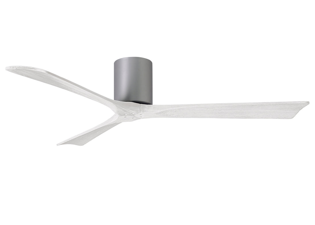 Matthews Fan Company - IR3H-BN-MWH-60 - 60"Ceiling Fan - Irene - Brushed Nickel