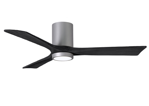 Matthews Fan Company - IR3HLK-BN-BK-52 - 52"Ceiling Fan - Irene - Brushed Nickel