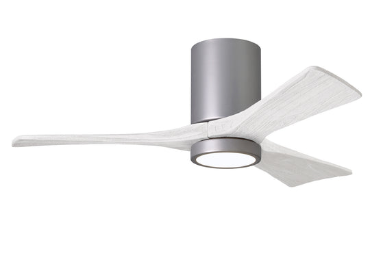 Matthews Fan Company - IR3HLK-BN-MWH-42 - 42"Ceiling Fan - Irene - Brushed Nickel