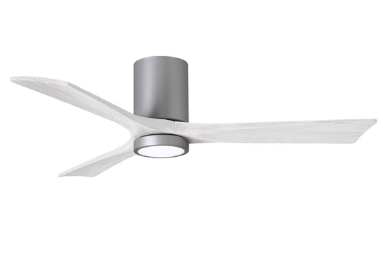 Matthews Fan Company - IR3HLK-BN-MWH-52 - 52"Ceiling Fan - Irene - Brushed Nickel