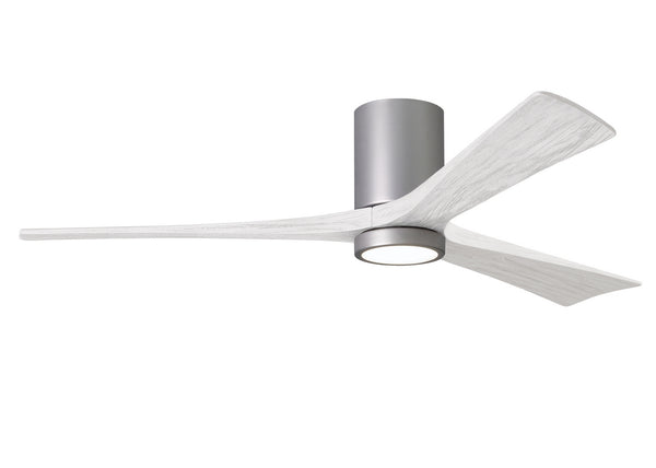 Matthews Fan Company - IR3HLK-BN-MWH-60 - 60"Ceiling Fan - Irene - Brushed Nickel