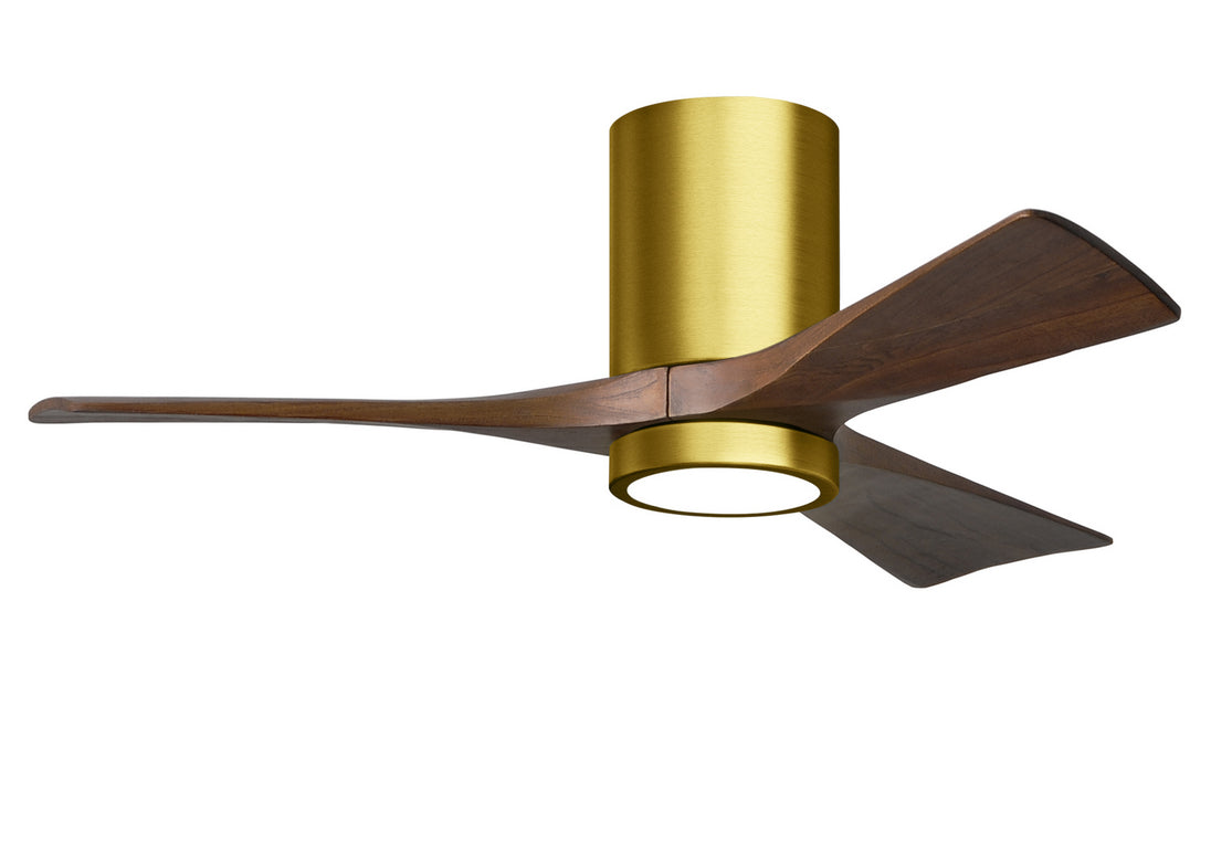 Matthews Fan Company - IR3HLK-BRBR-WA-42 - 42"Ceiling Fan - Irene - Brushed Brass