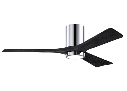 Matthews Fan Company - IR3HLK-CR-BK-52 - 52"Ceiling Fan - Irene - Polished Chrome