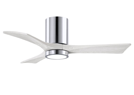 Matthews Fan Company - IR3HLK-CR-MWH-42 - 42"Ceiling Fan - Irene - Polished Chrome