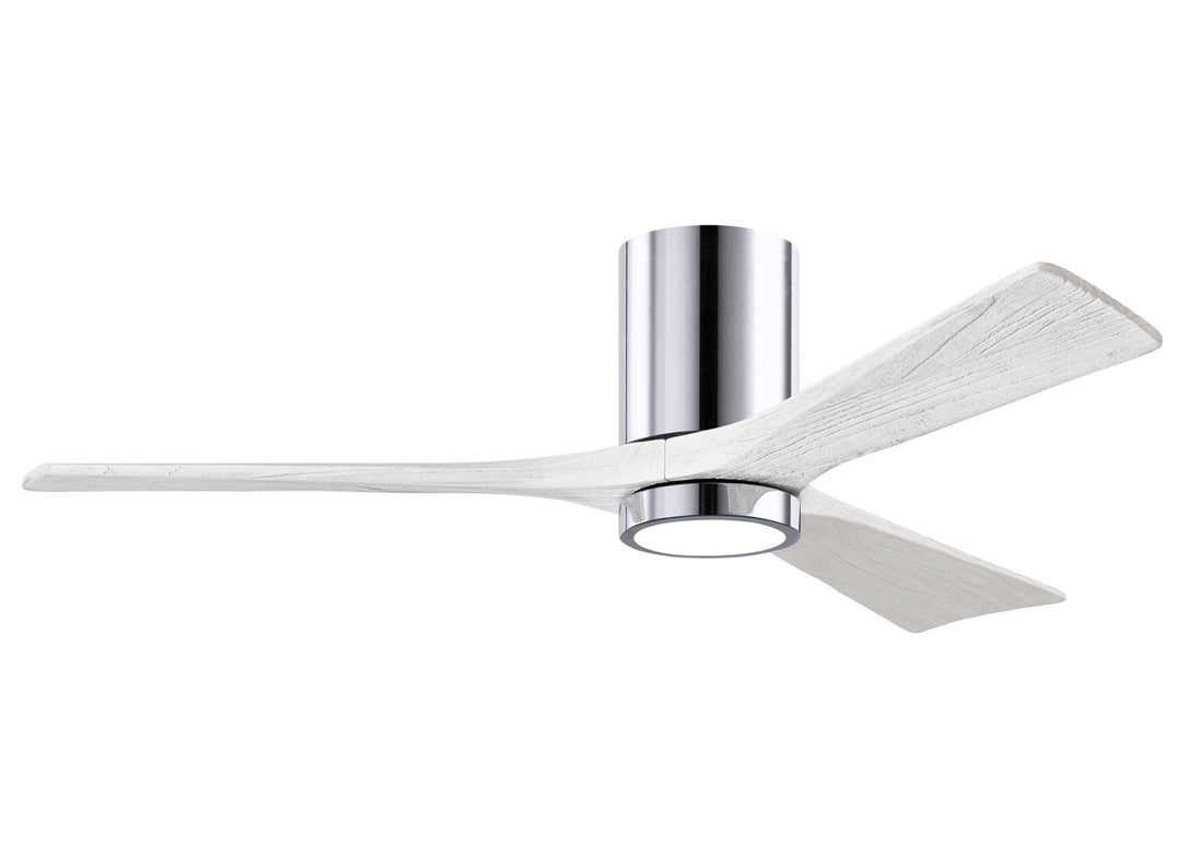 Matthews Fan Company - IR3HLK-CR-MWH-52 - 52"Ceiling Fan - Irene - Polished Chrome