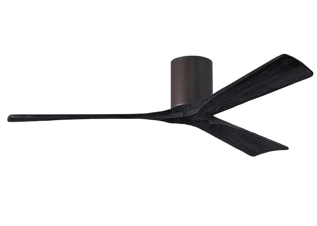 Matthews Fan Company - IR3H-TB-BK-60 - 60"Ceiling Fan - Irene - Textured Bronze