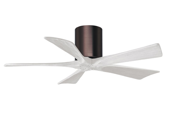 Matthews Fan Company - IR5H-BB-MWH-42 - 42"Ceiling Fan - Irene - Brushed Bronze