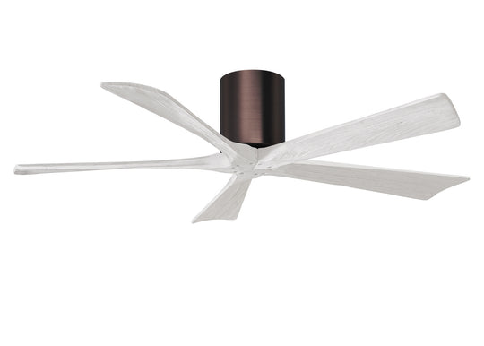 Matthews Fan Company - IR5H-BB-MWH-52 - 52"Ceiling Fan - Irene - Brushed Bronze