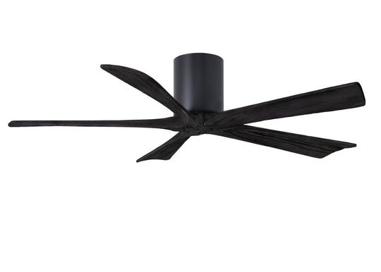 Matthews Fan Company - IR5H-BK-BK-52 - 52"Ceiling Fan - Irene - Matte Black