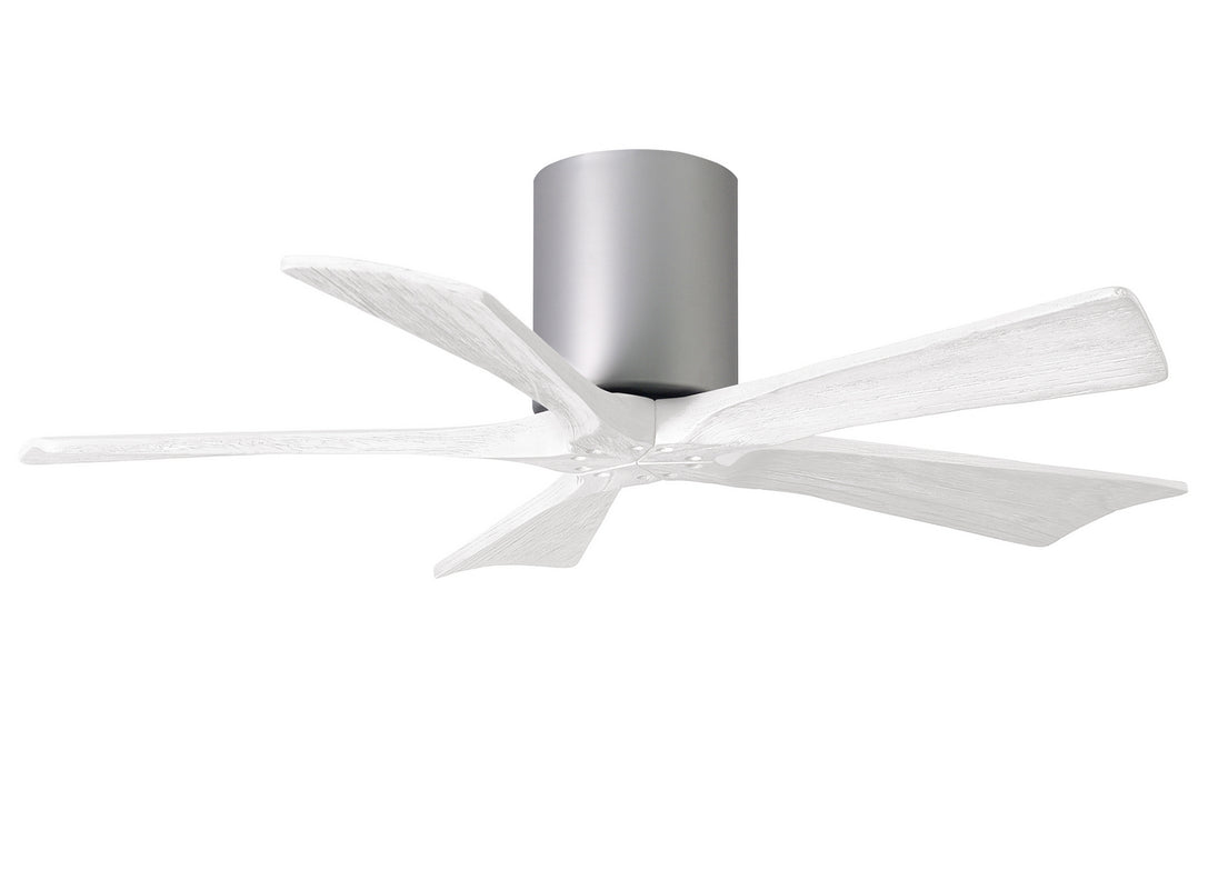 Matthews Fan Company - IR5H-BN-MWH-42 - 42"Ceiling Fan - Irene - Brushed Nickel