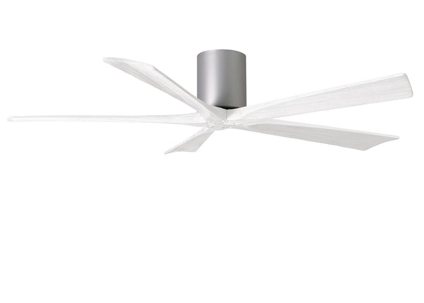 Matthews Fan Company - IR5H-BN-MWH-60 - 60"Ceiling Fan - Irene - Brushed Nickel