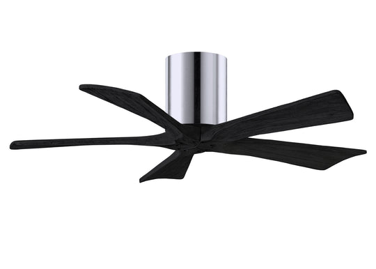 Matthews Fan Company - IR5H-CR-BK-42 - 42"Ceiling Fan - Irene - Polished Chrome