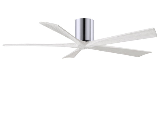 Matthews Fan Company - IR5H-CR-MWH-60 - 60"Ceiling Fan - Irene - Polished Chrome