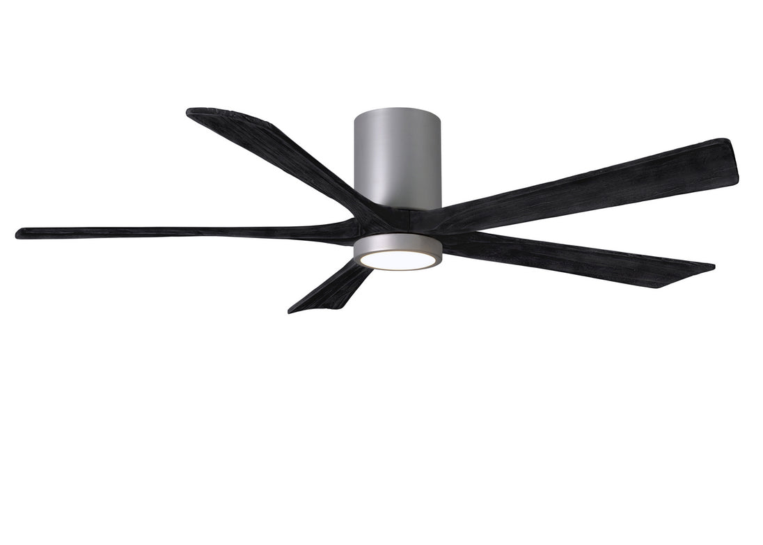 Matthews Fan Company - IR5HLK-BN-BK-60 - 60"Ceiling Fan - Irene - Brushed Nickel