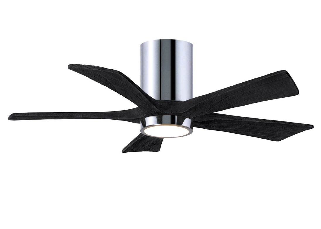 Matthews Fan Company - IR5HLK-CR-BK-42 - 42"Ceiling Fan - Irene - Polished Chrome