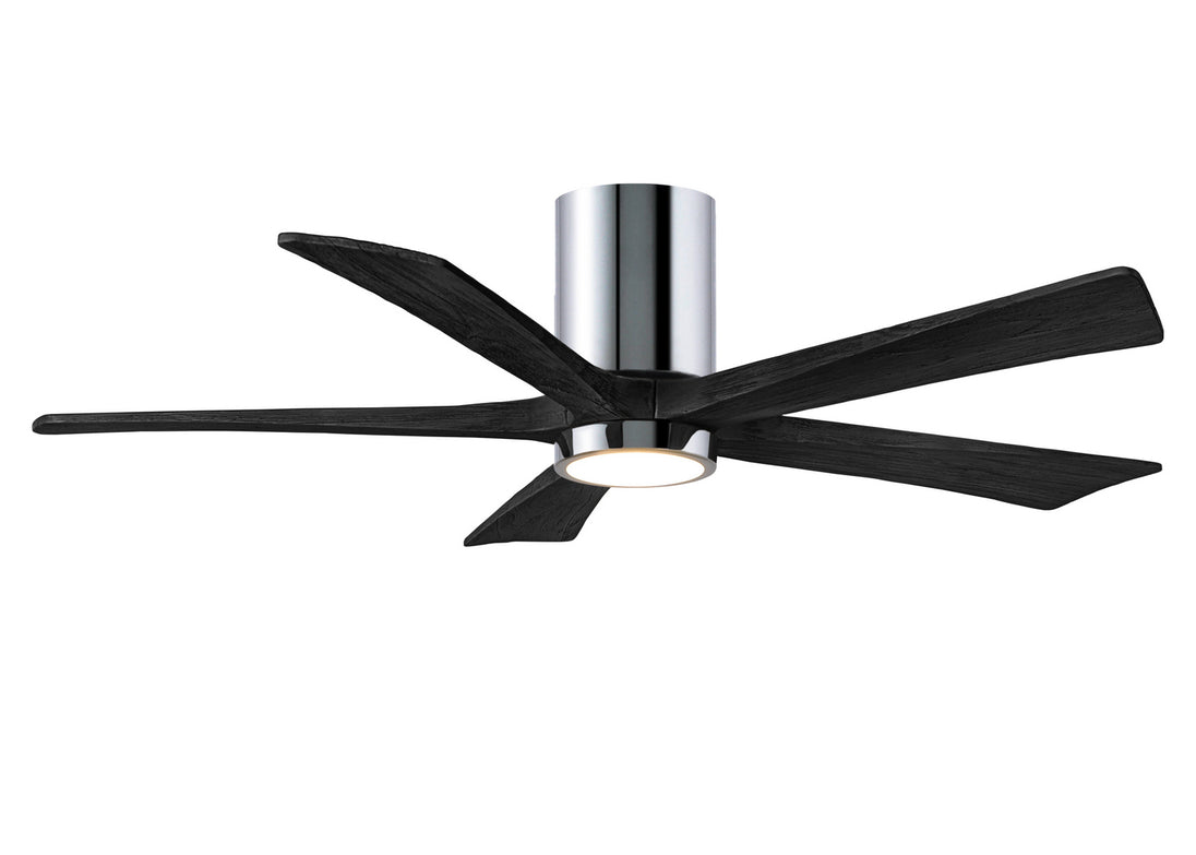 Matthews Fan Company - IR5HLK-CR-BK-52 - 52"Ceiling Fan - Irene - Polished Chrome