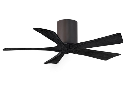 Matthews Fan Company - IR5H-TB-BK-42 - 42"Ceiling Fan - Irene - Textured Bronze