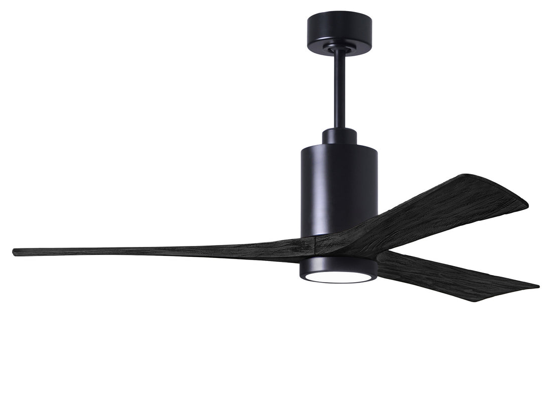 Matthews Fan Company - PA3-BK-BK-60 - 60"Ceiling Fan - Patricia - Matte Black