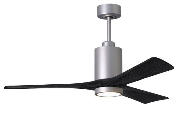 Matthews Fan Company - PA3-BN-BK-52 - 52"Ceiling Fan - Patricia - Brushed Nickel