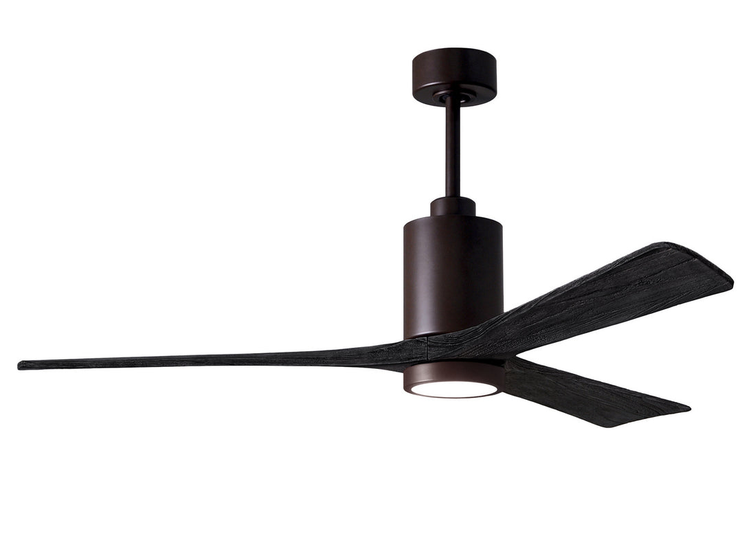 Matthews Fan Company - PA3-TB-BK-60 - 60"Ceiling Fan - Patricia - Textured Bronze