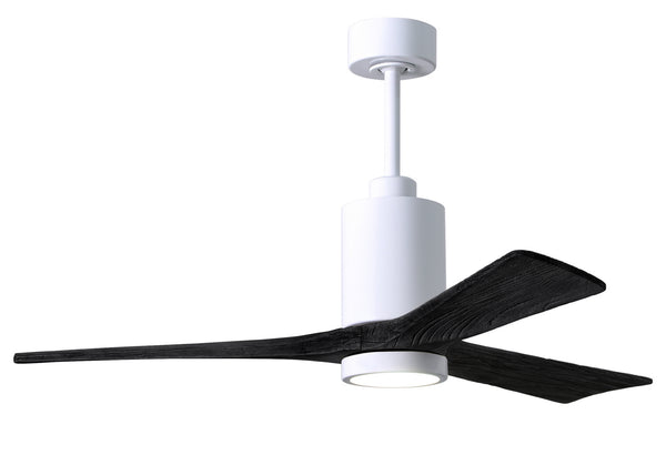 Matthews Fan Company - PA3-WH-BK-52 - 52"Ceiling Fan - Patricia - White