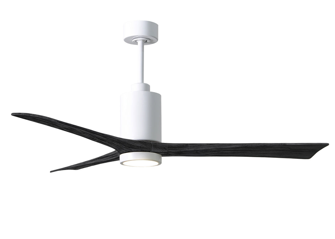 Matthews Fan Company - PA3-WH-BK-60 - 60"Ceiling Fan - Patricia - White