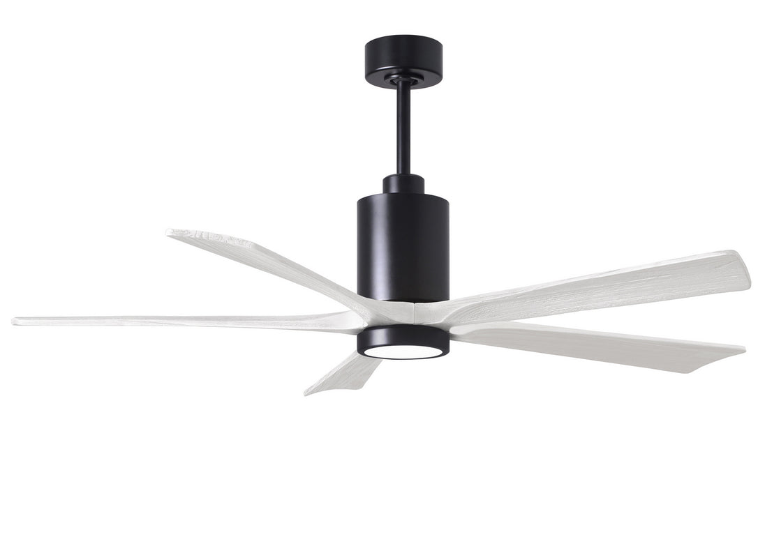 Matthews Fan Company - PA5-BK-MWH-60 - 60"Ceiling Fan - Patricia - Matte Black