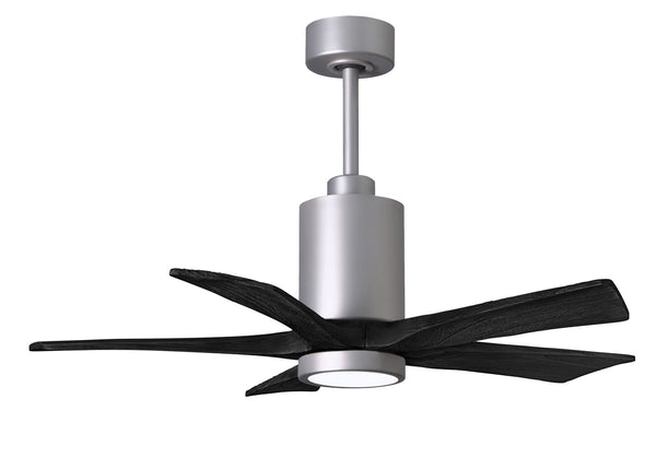 Matthews Fan Company - PA5-BN-BK-42 - 42"Ceiling Fan - Patricia - Brushed Nickel